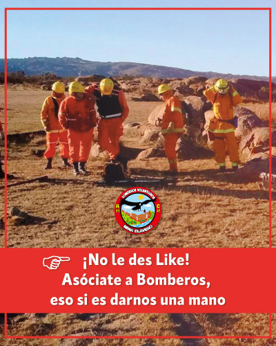 Asóciate a Bomberos Mina Clavero