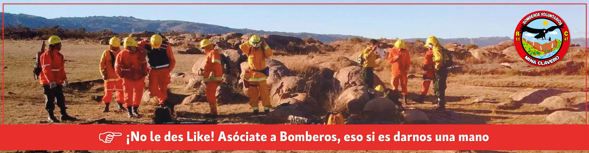 Asóciate a Bomberos Mina Clavero